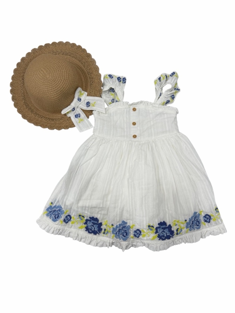 Shabby Chic Dress with Hat